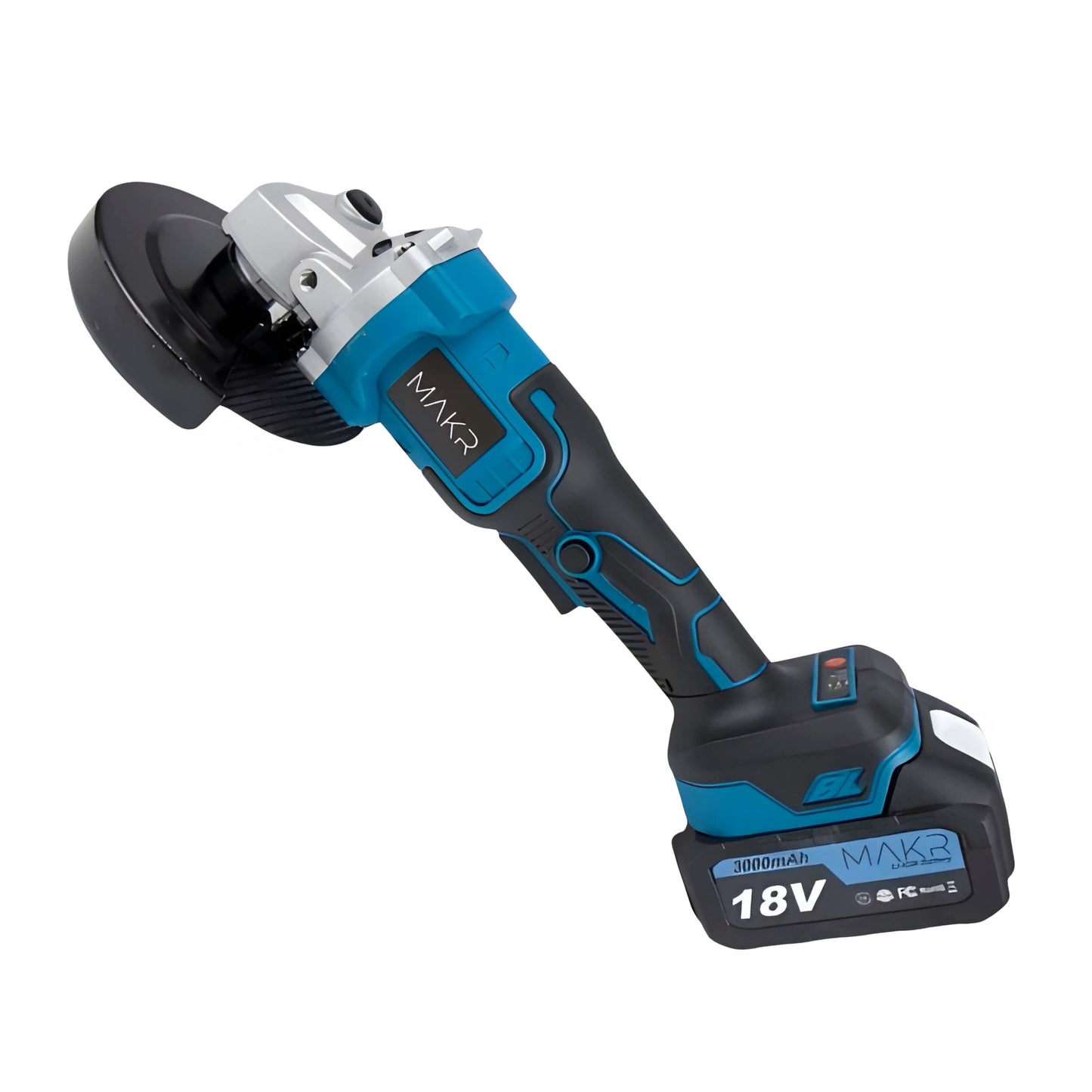 Accu Haakse Slijper 18V – 2x 3.0 Ah accu + snellader + accessoires & opbergkoffer