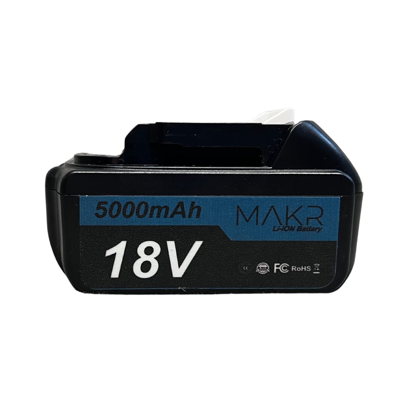Batterie MAKR 18V 5.0Ah pour Makita | Affichage LED | Batterie Li-Ion | Paquet de 2