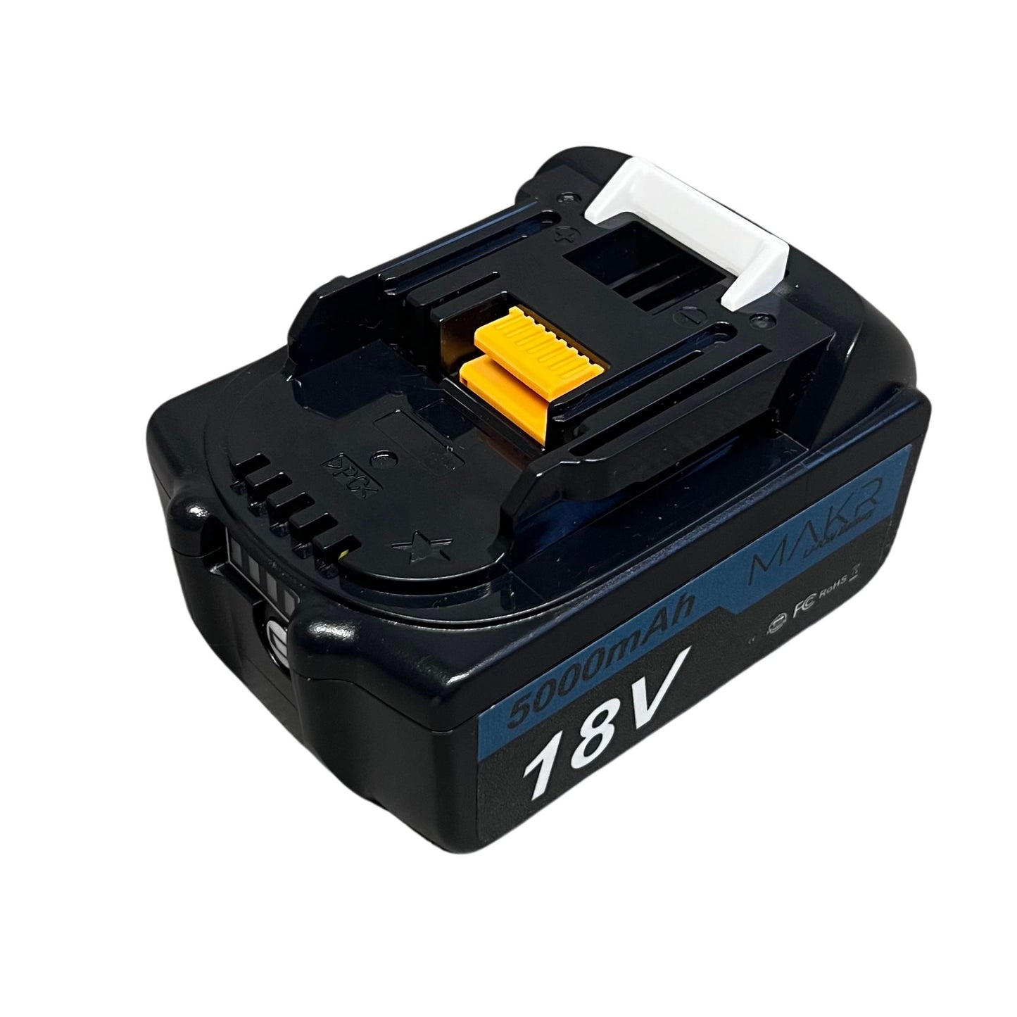 Batterie MAKR 18V 5.0Ah pour Makita | Affichage LED | Batterie Li-Ion | Paquet de 2