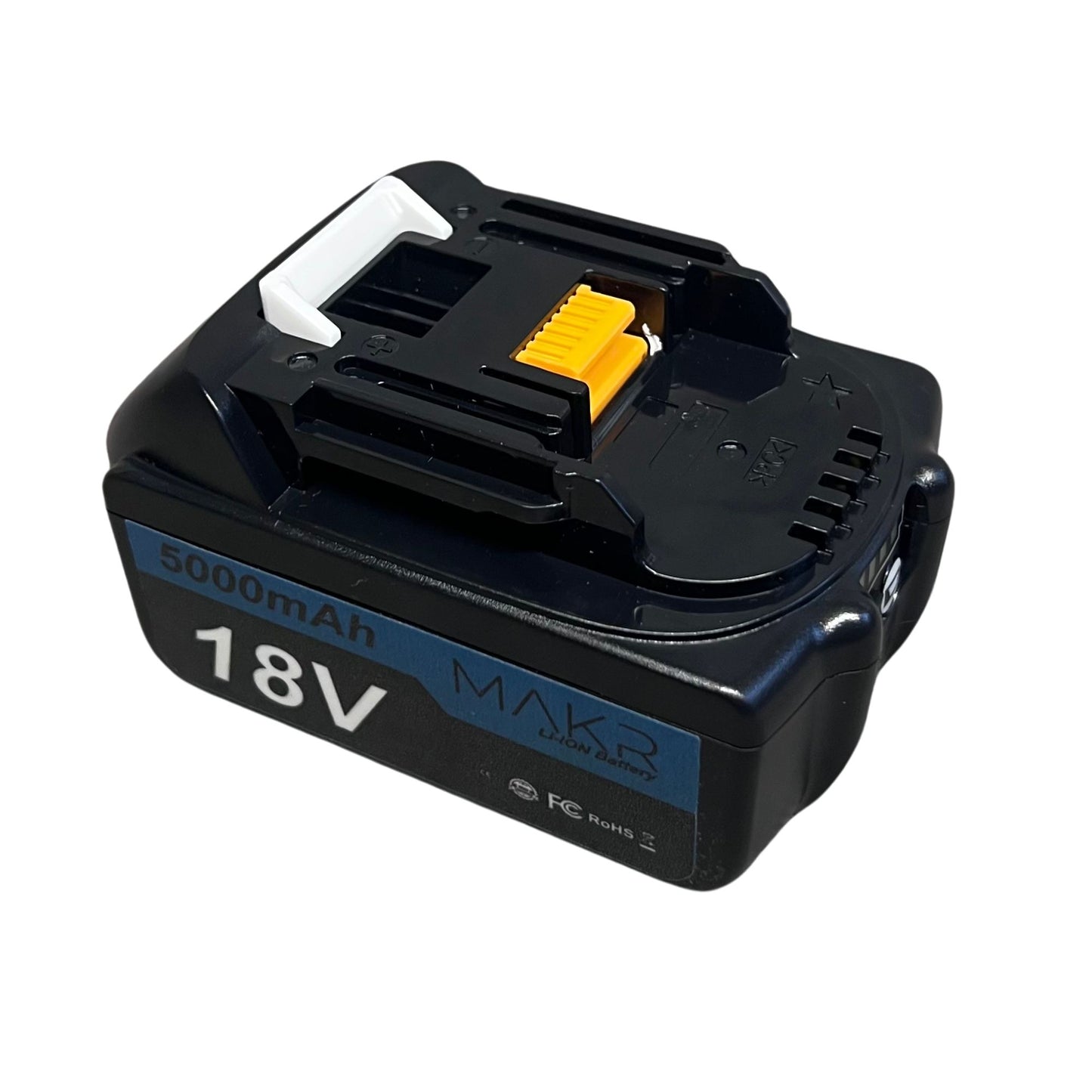 Batterie MAKR 18V 5.0Ah pour Makita | Affichage LED | Batterie Li-Ion | Paquet de 2