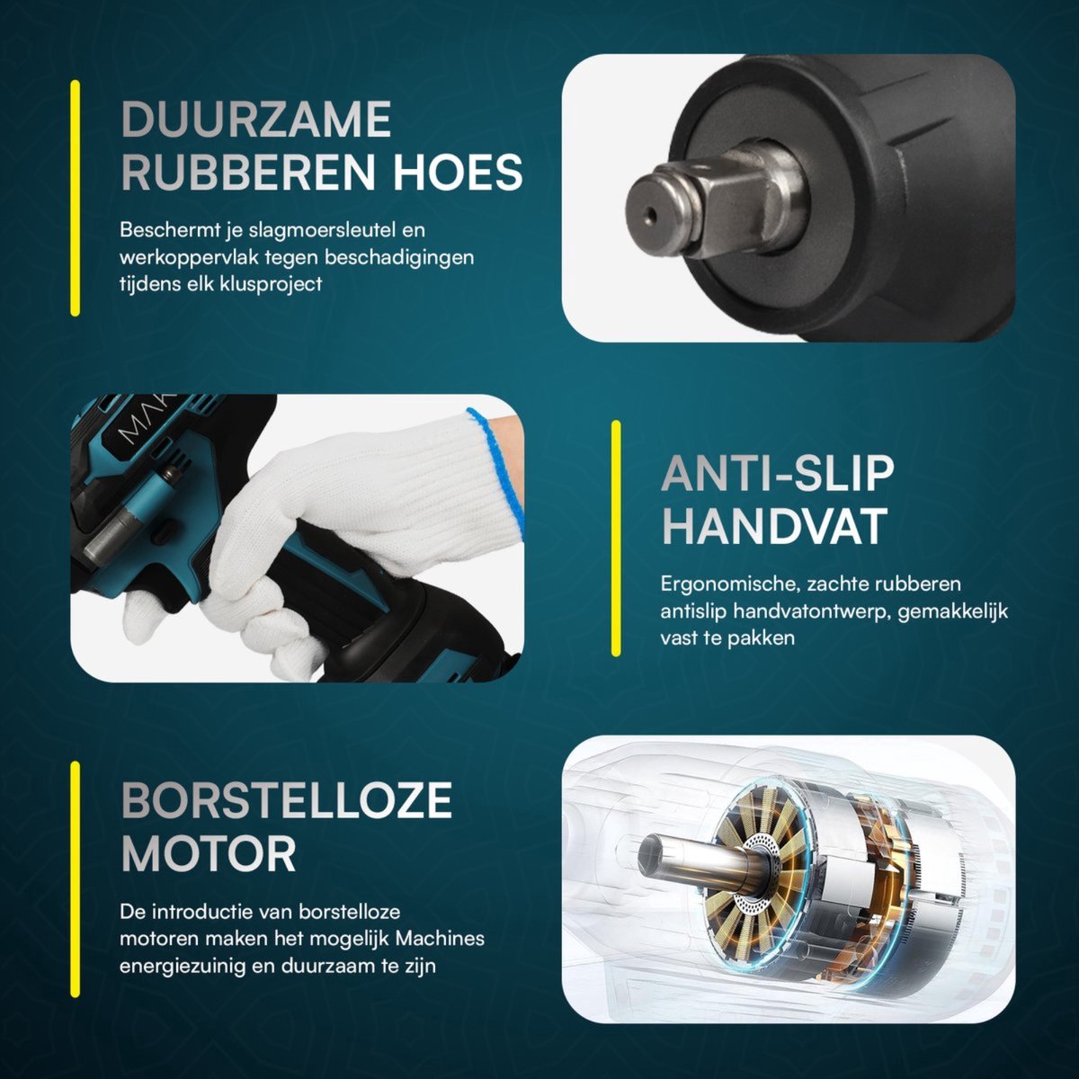 Losse Body - Slagmoersleutel 1000Nm - Makita 18V LXT Compatibel