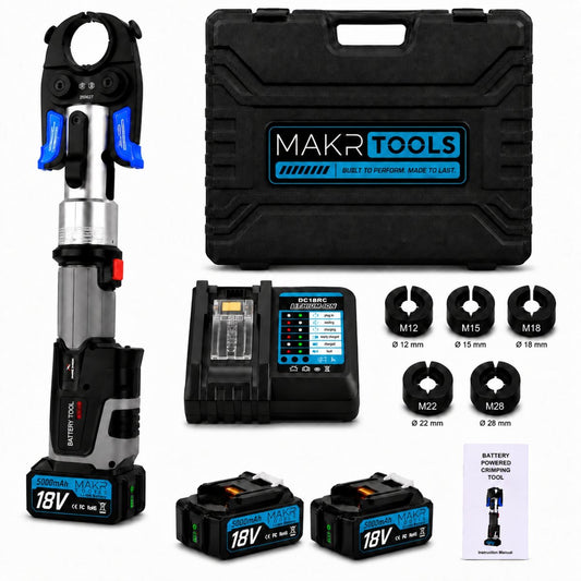 Professionele Accu Perstang 60 kN – TH Set – TH16/20/25/26/32 – Incl. 2x Accu & Oplader + Koffer