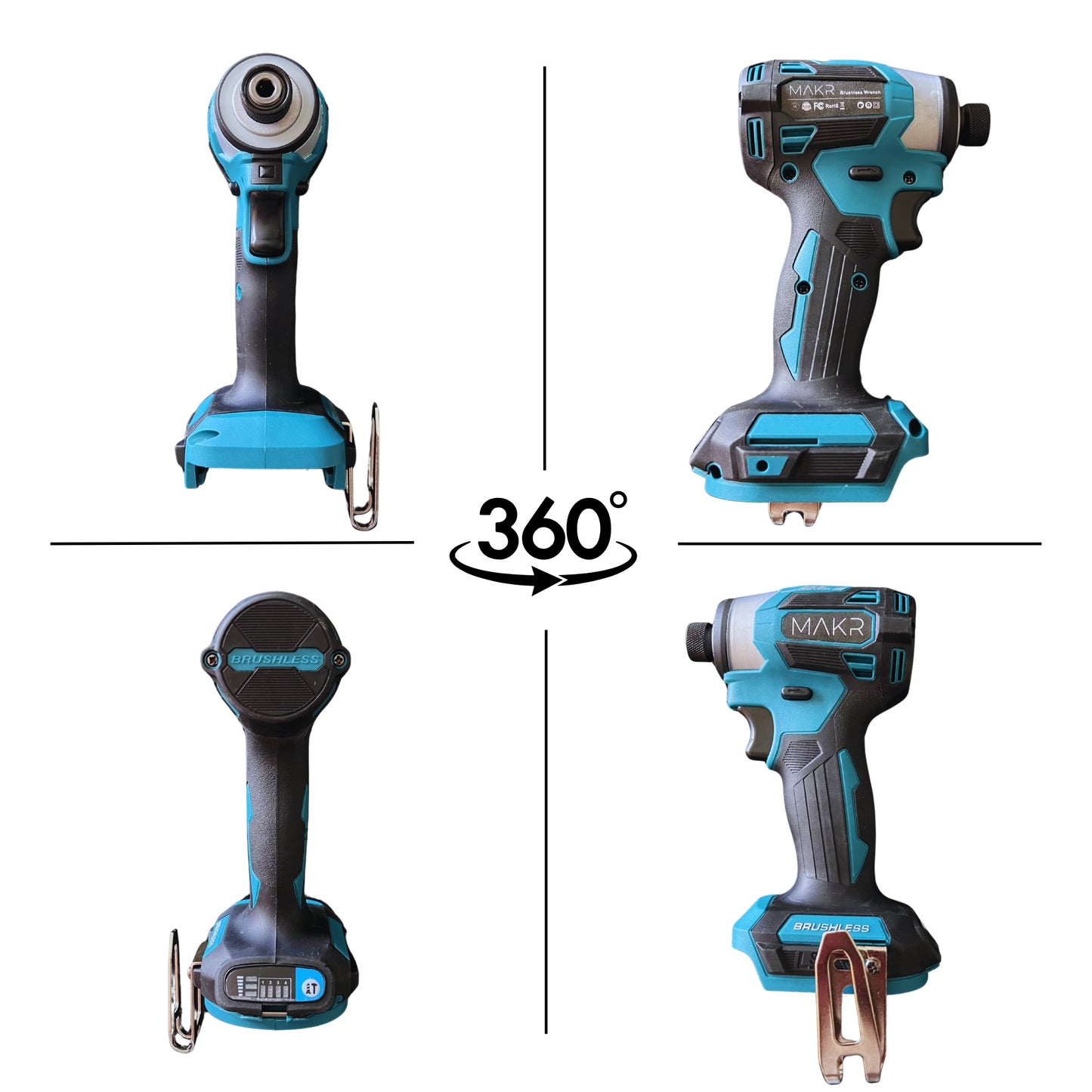 MAKR 18V Slagschroevendraaier 180Nm | 2 Accu's + Lader + Koffer & Bitset