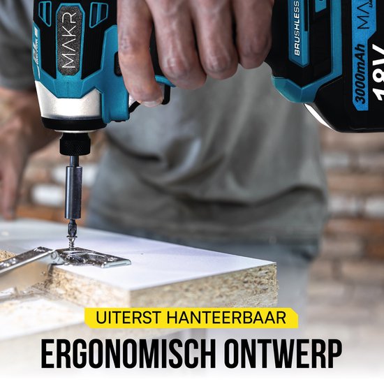 MAKR 18V Slagschroevendraaier | 2 Accu's + Lader