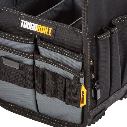 TOUGHBUILT 8" Tote & Universal Pouch with 31 Pockets and Loops Includes Tote Pouch and 2 ClipTech Hubs TB-CT-180-8