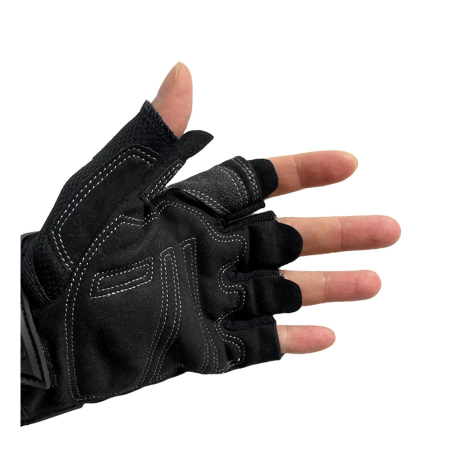 TOUGHBUILT Half Finger Work Gloves Microfiber Abrasion Resistant Suit for Outdoor Cycling,Mountain Climbing TB-G06-L