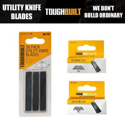 ToughBuilt TB-H4S30-80 TB-H4S-5 TB-H4N-5 Utility Knife Blades Tool Accessories Replacement Blades