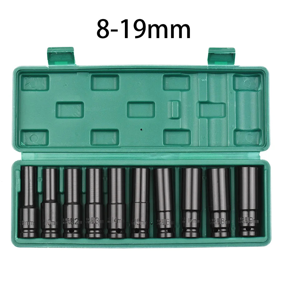 1/2” Dopsleutelset 10-delig (8-24 mm) met Opbergbox