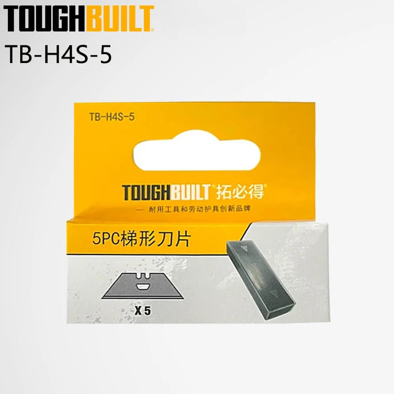 TOUGHBUILT Universal Blade Horn Blade Trapezoidal Blade 5/30PCS Sets Utility Knife Blades TB-H4S-5/TB-H4N-5/TB-H4S30-80