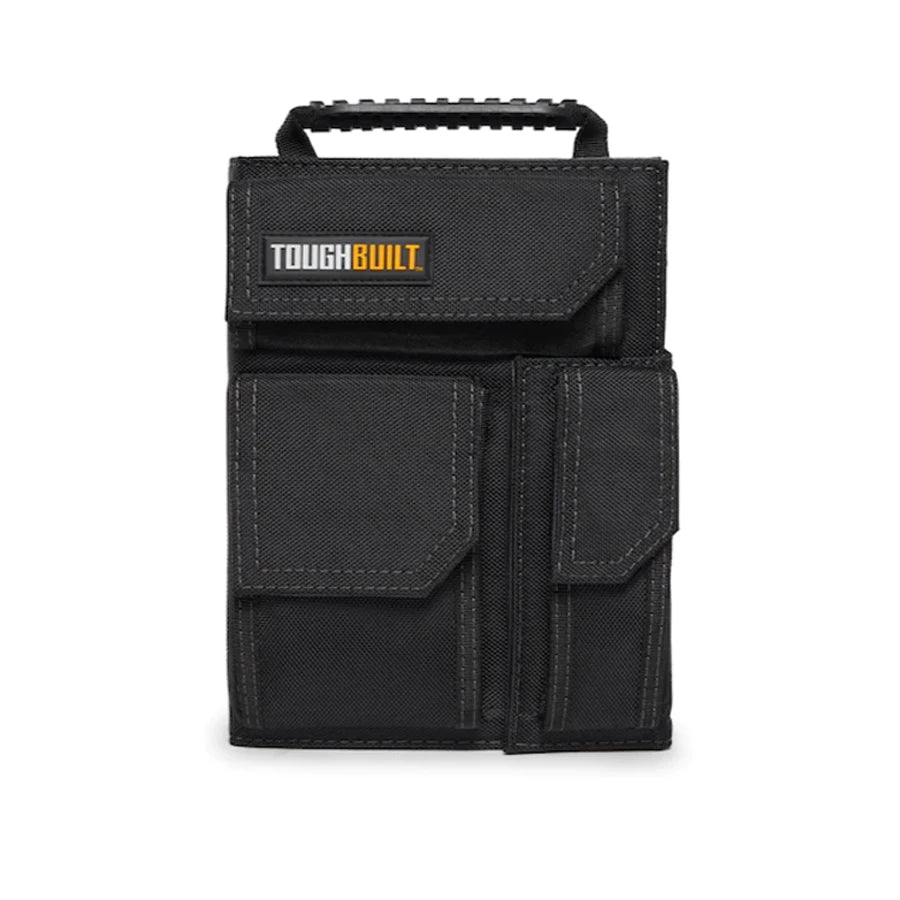 TOUGHBUILT IPad Organizer + Grid Notebook with 3 External Pockets Wear-resistant and Waterproof Work Bag TB-56-IP-C