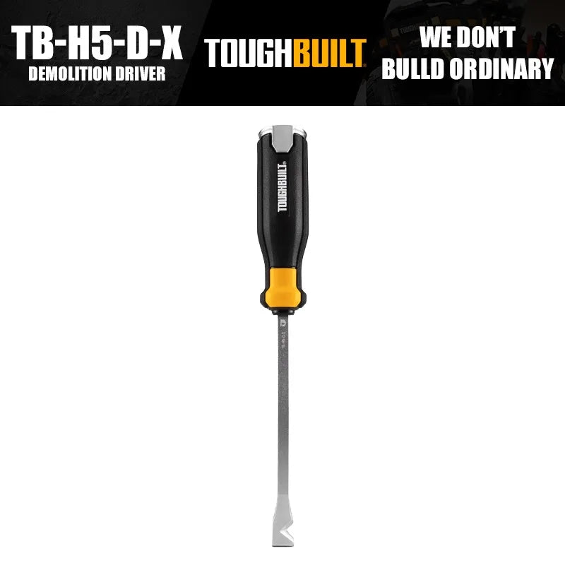 ToughBuilt TB-H5-D-X Demolition Flathead Screwdriver Hand Tools Accessories