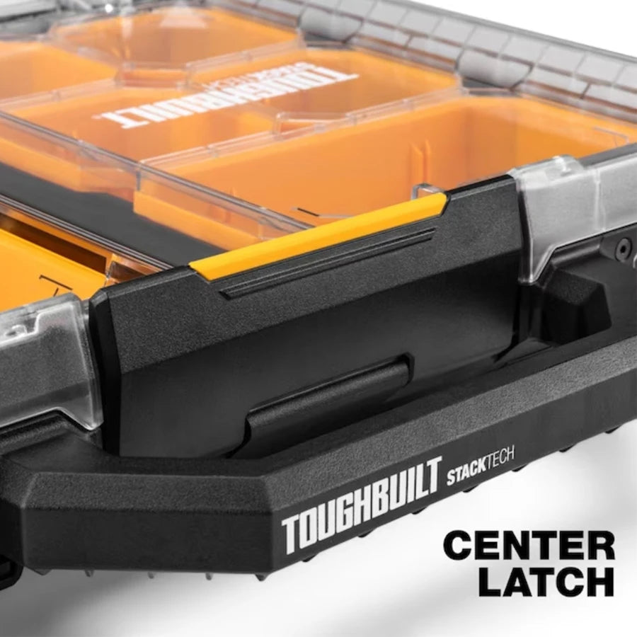 TOUGHBUILT Stacktech Low Profile Full Organizer Medium Size IP65 Waterproof Tool Box TB-B1-O-10