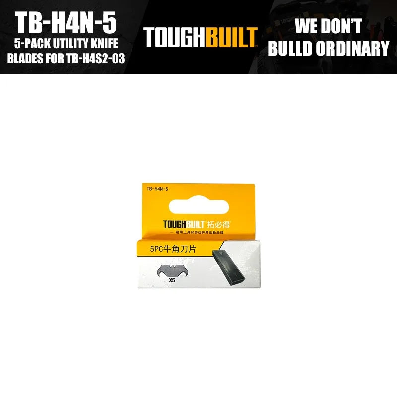 ToughBuilt TB-H4S30-80 TB-H4S-5 TB-H4N-5 Utility Knife Blades Tool Accessories Replacement Blades