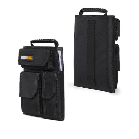 TOUGHBUILT IPad Organizer + Grid Notebook with 3 External Pockets Wear-resistant and Waterproof Work Bag TB-56-IP-C