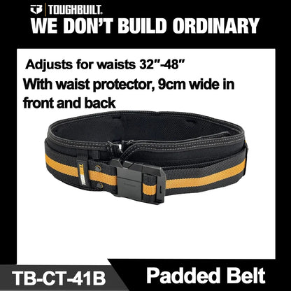 TOUGHBUILT Universal Work Belt and Clip Tech Hubs Multifunctional Padded Belt TB-CT-40P TB-CT-41/41B/41P TB-CT-42 TB-CT-150