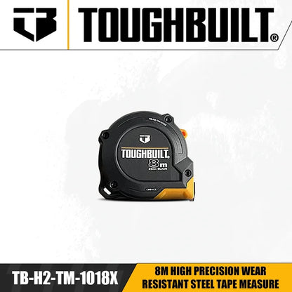 TOUGHBUILT High Precision Tape Measure 3/5/8/10m Steel Measuring Tool TB-H2-TM-10 Series