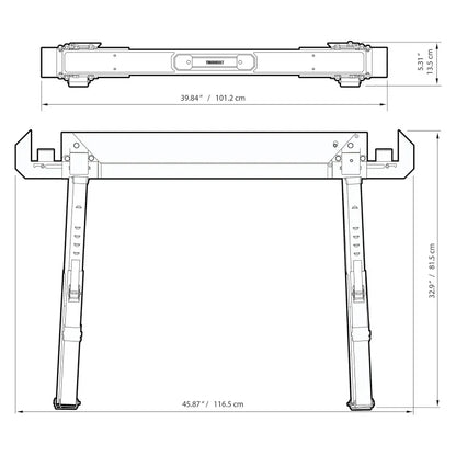 ToughBuilt TB-C700 C700 Sawhorse / Jobsite Table Tool Accessories