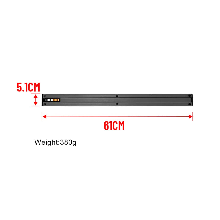 TOUGHBUILT Wall Organizer Length 60cm Wall Plate for Tool Bag Heavy Duty Storage Tools TB-53