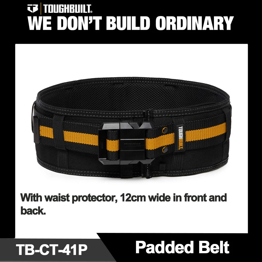 TOUGHBUILT Universal Work Belt and Clip Tech Hubs Multifunctional Padded Belt TB-CT-40P TB-CT-41/41B/41P TB-CT-42 TB-CT-150