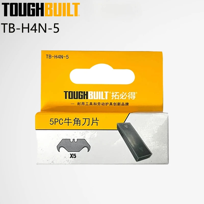 TOUGHBUILT Universal Blade Horn Blade Trapezoidal Blade 5/30PCS Sets Utility Knife Blades TB-H4S-5/TB-H4N-5/TB-H4S30-80