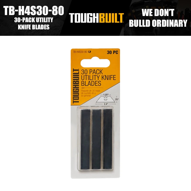 ToughBuilt TB-H4S30-80 TB-H4S-5 TB-H4N-5 Utility Knife Blades Tool Accessories Replacement Blades