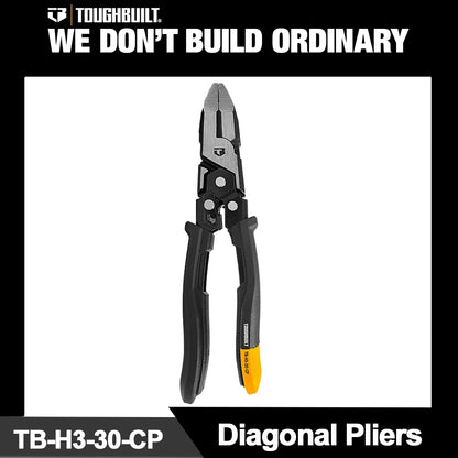 TOUGHBUILT 7'' Labor-saving Diagonal Pliers with Reset Spring Diagonal Cutter TB-H3-30-CP