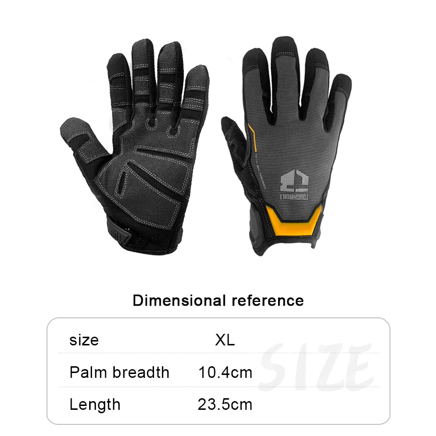 TOUGHBUILT Resistant Work Gloves Touchscreen Compatible for Material Handling Safety Work Gloves TB-G03-L/TB-G03-XL