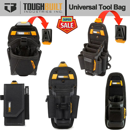 TOUGHBUILT Universal Tool Pouch with Loops Multifunctional Tool Bag TB-30/TB-CT-36-L10/TB-CT-36-M7/TB-CT-20-LX/TB-CT-33P