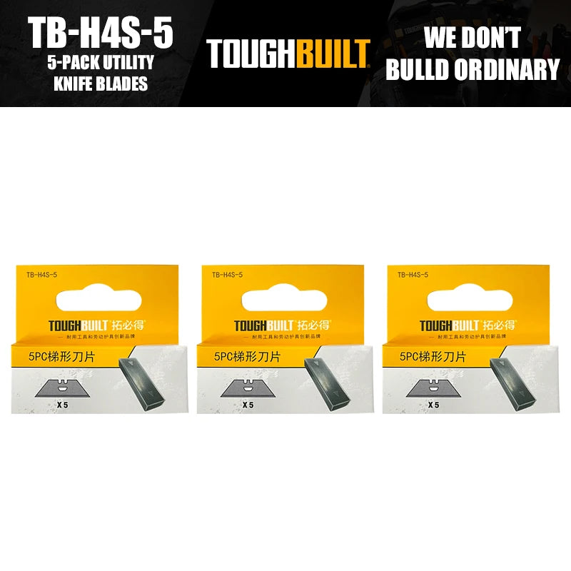 ToughBuilt TB-H4S30-80 TB-H4S-5 TB-H4N-5 Utility Knife Blades Tool Accessories Replacement Blades