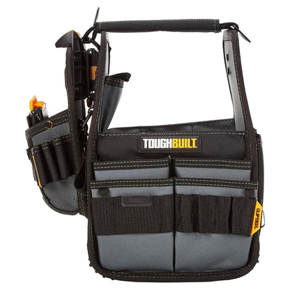 TOUGHBUILT 8" Tote & Universal Pouch with 31 Pockets and Loops Includes Tote Pouch and 2 ClipTech Hubs TB-CT-180-8