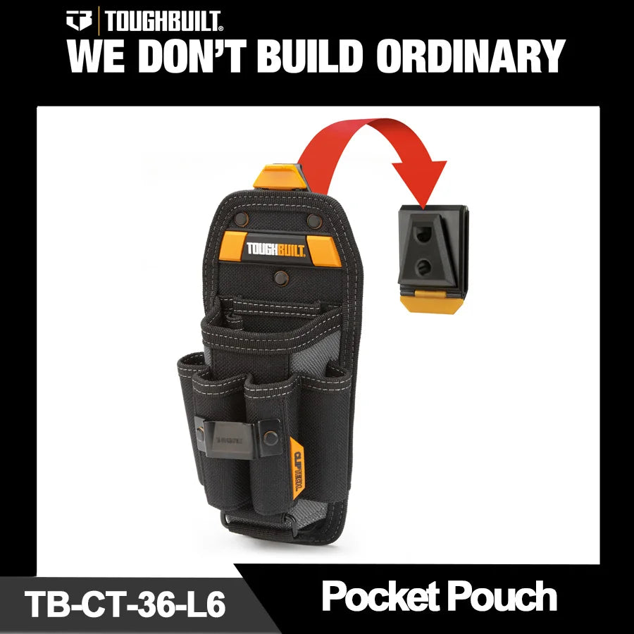 TOUGHBUILT Universal Tool Pouch with Loops Multifunctional Tool Bag TB-30/TB-CT-36-L10/TB-CT-36-M7/TB-CT-20-LX/TB-CT-33P