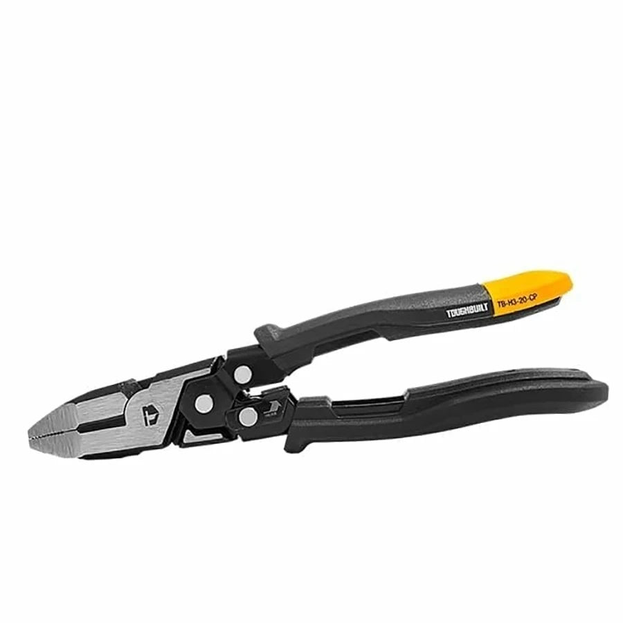 TOUGHBUILT TB-H3-20-CP 8'' Wire Cutters with Reset Spring Labor-saving Wire Cutting Pliers Hand Tools