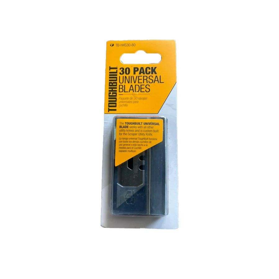 TOUGHBUILT TB-H4S-5/TB-H4N-5/TB-H4S30-80 Utility Knife Refill Blade 5/30Pcs Cow Corner/Trapezoidal Blade for Scrapers & Knives