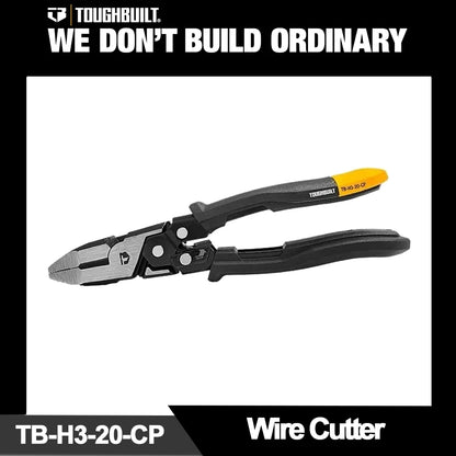 TOUGHBUILT 8'' Wire Cutters with Reset Spring Labor-saving Wire Cutting Pliers TB-H3-20-CP