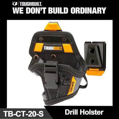 TOUGHBUILT Drill Holster (Small) with 5 Pockets and Loops for Electric Screwdriver Tool Belt TB-CT-20-S