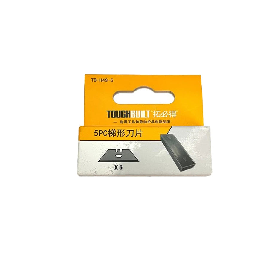 TOUGHBUILT TB-H4S-5/TB-H4N-5/TB-H4S30-80 Utility Knife Refill Blade 5/30Pcs Cow Corner/Trapezoidal Blade for Scrapers & Knives