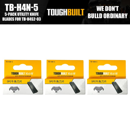 ToughBuilt TB-H4S30-80 TB-H4S-5 TB-H4N-5 Utility Knife Blades Tool Accessories Replacement Blades