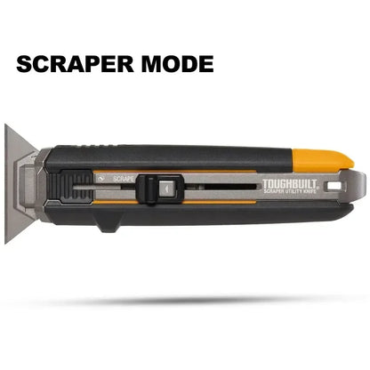 TOUGHBUILT TB-H4S5-01 Scraper Utility Knife With 5 Blades Hand Tools Accessories DIY Projects Home Renovations