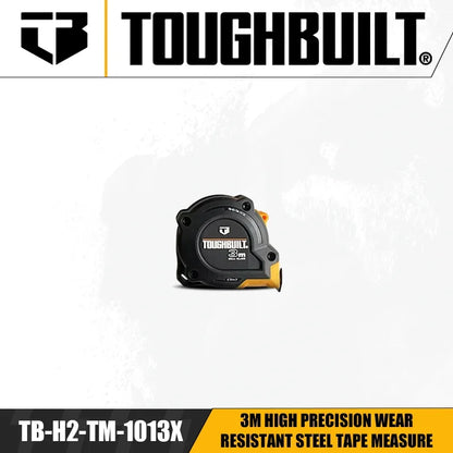 TOUGHBUILT High Precision Tape Measure 3/5/8/10m Steel Measuring Tool TB-H2-TM-10 Series