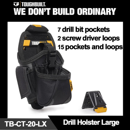 TOUGHBUILT Universal Tool Pouch with Loops Multifunctional Tool Bag TB-30/TB-CT-36-L10/TB-CT-36-M7/TB-CT-20-LX/TB-CT-33P