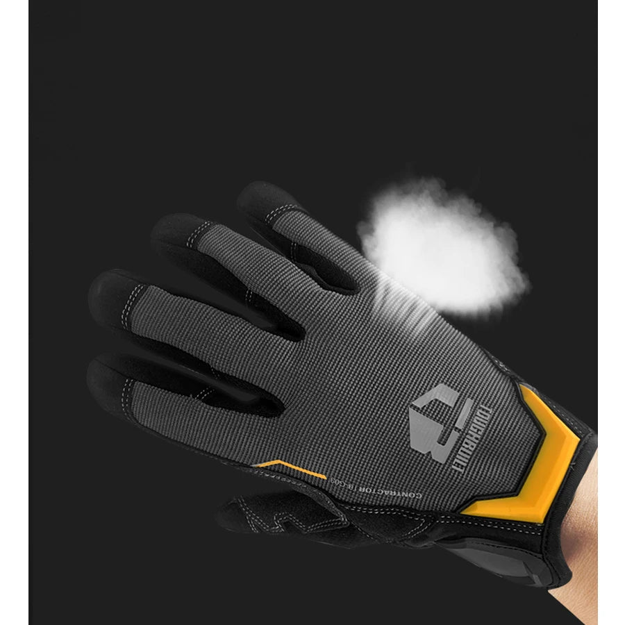 TOUGHBUILT Resistant Work Gloves Touchscreen Compatible for Material Handling Safety Work Gloves TB-G03-L/TB-G03-XL