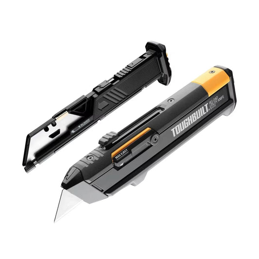 TOUGHBUILT Reload Utility Knife + 2 Blade Mags and Blades Heevy Duty Handle Knife TB-H4S2-03