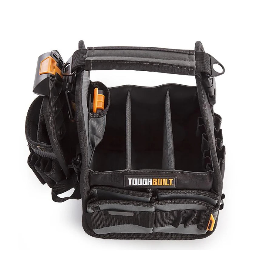 ToughBuilt TB-CT-180-8 Tote Pouch 8" with ClipTech 31 Pockets and Loops Includes Tote, Pouch and 2 ClipTech Hubs