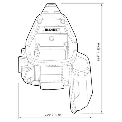 TOUGHBUILT Utility Knife Pouch with 7 Pockets and Loops Multifunctional Tool Bag TB-CT-25X